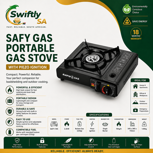 SAFY-GAS Portable Butane Gas Stove